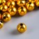 Beads for creativity plastic "yellow gold" set of 20 g 1x1 cm