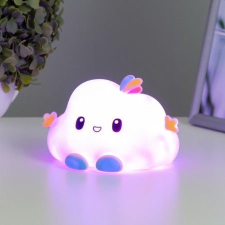 Night "Cloud" LED from AG13 batteries pink 12x10x8 cm-1