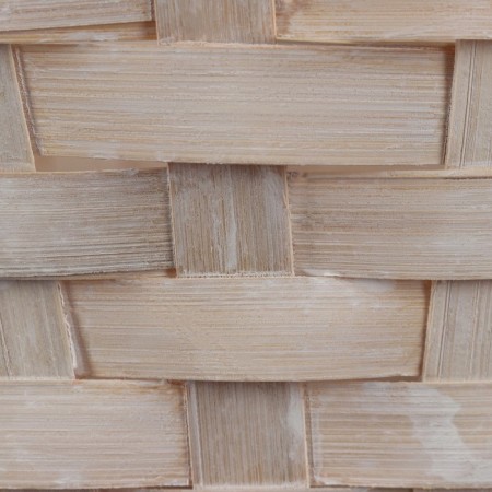 Wicker basket, d23 x 17 x 10/36 cm, peach, bamboo-4