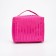 Cosmetic bag with a zipper, with a mirror, pink color
