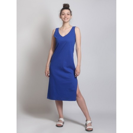 Female dress, size 46, cornflower color
