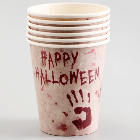 Paper glasses "Happy Halloween", 6 pcs.-1
