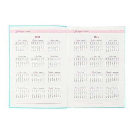 Diary Datir 2025 A6+ 176 Escalada Flower, Soft Okvl, Single Leather, Tis F, Kr BL 70g/M2-7