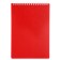 Блокнот А5 80л кл на гребне CANVAS Красный, пласт обл, бл офс