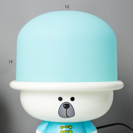 Table lamp dog E14 15W Blue 17x21x28 cm Risalux-4