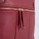 Cross-Bodi bag with zipper, burgundy color