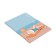 Notebook A6+, 64 sheets in the cage "On the beach", integral cover, matte lamination, block 65g/m2