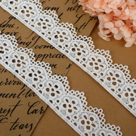 Hypure lace, 35 mm × 9 ± 0.5 m, white color-1