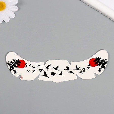 Tattoo on the body color "Freckle. Storks" 16x5 cm-3