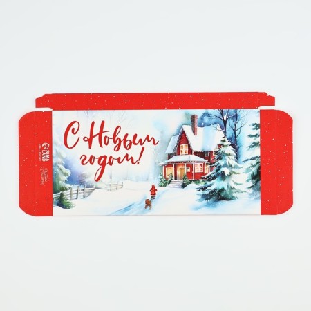 Box for chocolate "Tale in the city", 17.3 x 8.8 x 1.5 cm, New Year-4