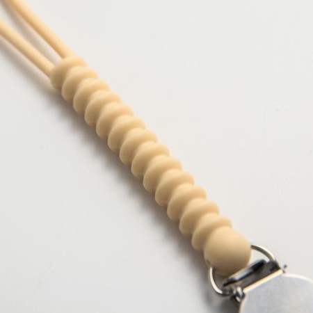 Holder for the nipple - dummy "rings", silicone, beige color-1