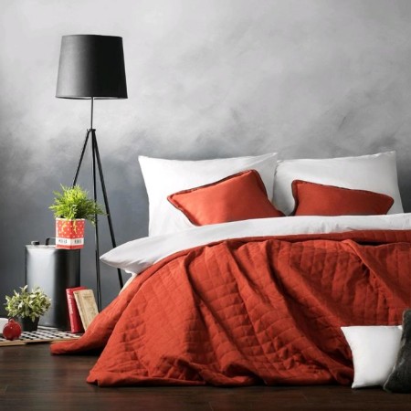 Set "Ibiza": a bedspread 160 x 220 cm, pillowcases 40 x 40 cm - 2 pcs, terracotta-1