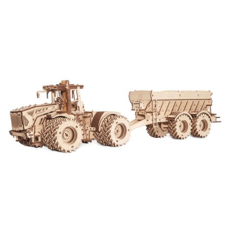 Wooden 3D designer "Trailer for the Kirovets K-7M tractor"-12
