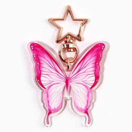 Acrylic "butterfly" keychain, 4.8 x 5.1 cm-2