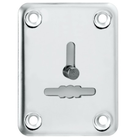 Decorative punch Punto ESC081/1-SS, with a curtain, stainless steel, 1 pc.