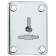 Decorative punch Punto ESC081/1-SS, with a curtain, stainless steel, 1 pc.