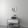 Mirror in frame D 40 cm, evoForm, black color
