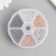 Rings clamping metal in the box "Multi -colored" 0.7x5 mm 1200 pcs 8x8x2 cm