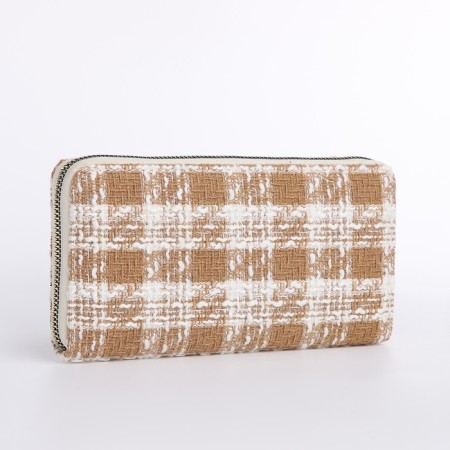 Women's wallet with lightning, beige color-1