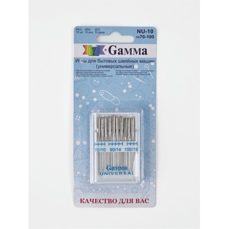 Needles for household sewing machines, universal, No. 70-100, 10 pcs-5