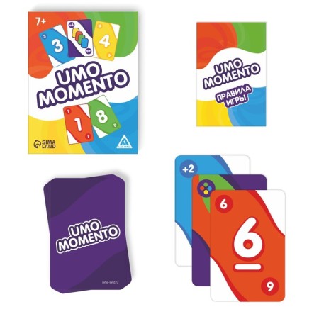 The board game to the reaction and attention "Umo Momento", 108 cards, 7+-1