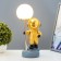 Cosmonaut's table lamp LED USB white-gold 14x10.5x31.5 cm Risalux