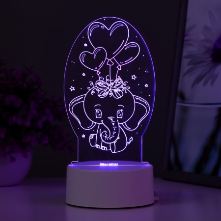 Light "Elephant" Led RGB from the network 11x9.5x18 cm Risalux-5