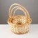 Camping set, 3 pcs, 33 × 15 × 35 cm, 28 × 13 × 27 cm, 24 × 12 × 22 cm, willow