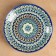 Largan Rishtan ceramics "Patterns", 25 cm, blue