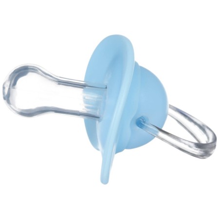 Object-dummy classic, silicone, +3 months, with a cap, mix for a boy M&B-7