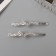 Invisibility for hair "Beat" (set 2 pcs) Wave corner, 6 cm, silver