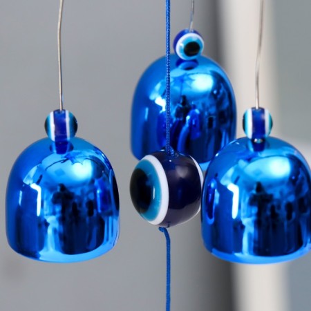 Wind music Metal "Eye" from the evil eye 3 bells 57x9.5 cm-3