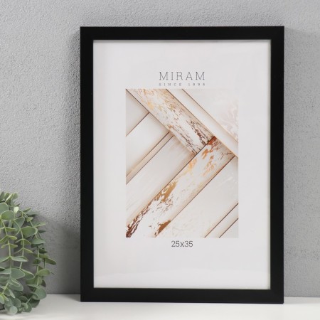 Photo frame Plastic "Mira" 25x35 cm, 641877-12, black (plastic screen)