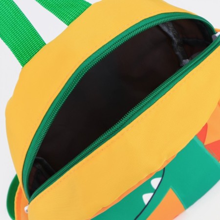 Baby backpack, lightning department, 2 side pockets, yellow/orange/green color-5