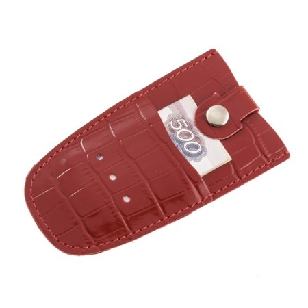 Key on the button, length 11.5 cm, red color