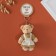 Tekstil Bloher "Bear in Sarafan" 8.5x4x12.5 cm