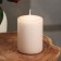 Candle - Aromatic "sandalwood" cylinder, 5.6x8 cm