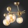 Ceiling EVOLUCE lamp. Sle106302-05. Pechio. 5x60 watts, E27, 63x63x34 cm, bronze color