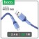 Hoco X65, microUSB - USB, 2.4 A, 1 m, tpe braid, blue