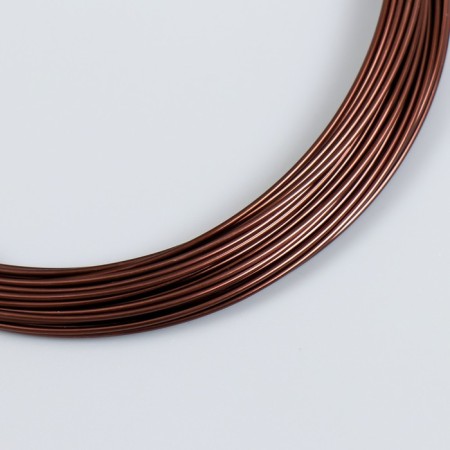 Wire for needlework "Astra" 1 mm, 10 m, dark brown-1