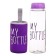 Water bottle, 500 ml, My Bottle, 19.5 x 6 cm, Czech in the kit, purple