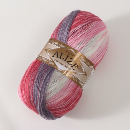 Yarn "Angora Gold Batik" 20% wool, 80% acrylic 550m/100g (1602)-1