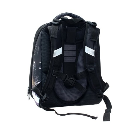 School backpack 38 x 30 x 16 cm, ergonomic back, Stavia "City Auto", multicolor-1