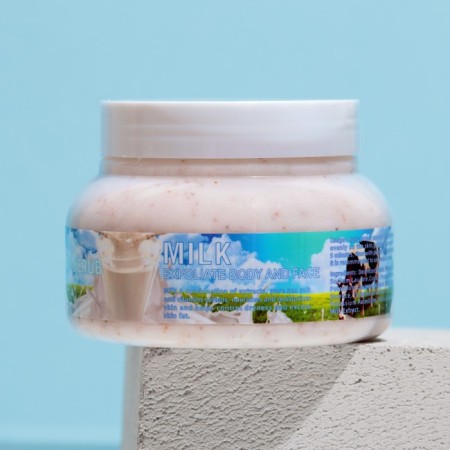 Body scrub with milk, 380 gr