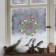 Vinyl sticker on the “New Year Wreath” window, reusable, 20 x 34.5 cm, New Year