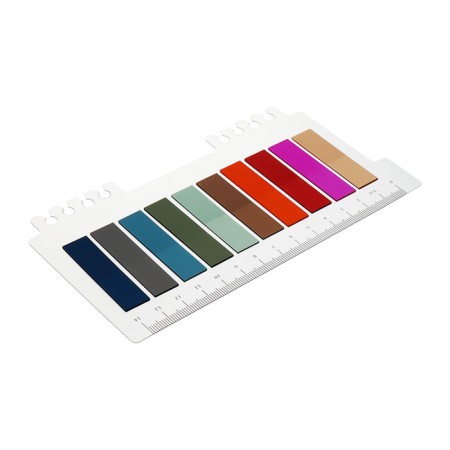 Block-filling with sticky edge plastic 20l x 10 colors pastel, 12mm x 45mm