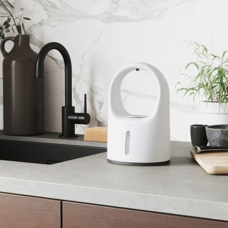 Liquid soap dispenser automatic umbra rain, 414 ml, white color-10