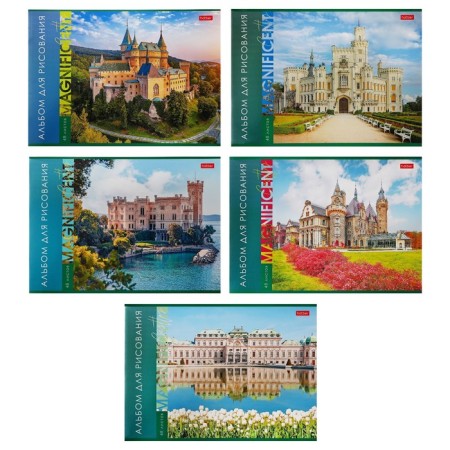 Album for drawing A4, 40 sheets "magnificent locks", covered cardboard, block 100 g/m2, mix