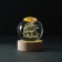 Souvenir glass backlight "Shar. Power of Russia" d = 6 cm stand wood, usb