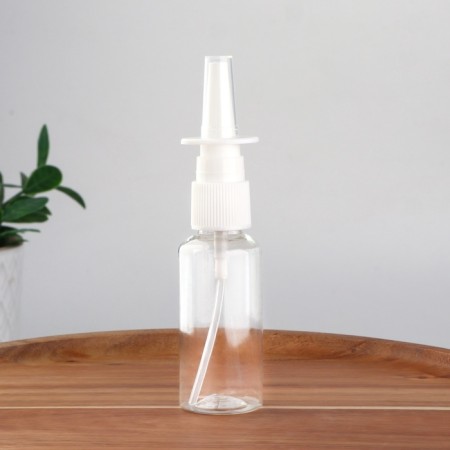 A bottle of d/storage with a spray of 30ml D2.9*12cm plastic transparent/white from-2